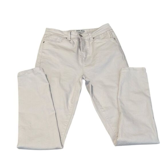 Wax Jean Collextion women’s size 5/27 white stretch skinny jeans EUC - Picture 1 of 13